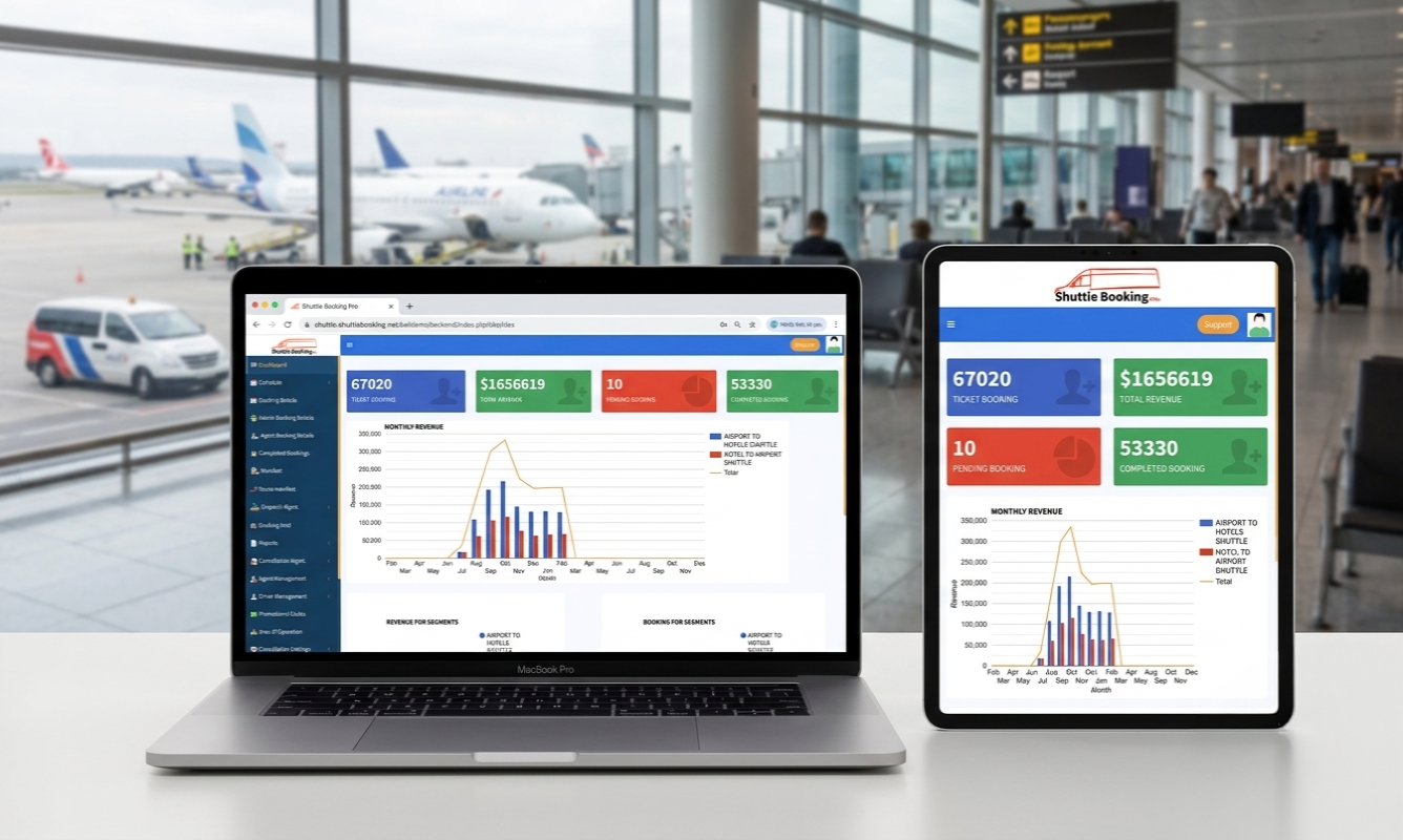 Shuttle booking software